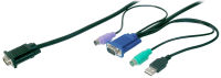 c&acirc;ble octopus pour commutateur KVM DIGITUS, 1,8 m